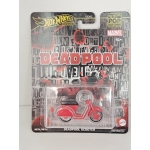 Hot Wheels 1:64 Deadpool Scooter red